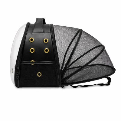 کیف حمل پرنده پارک دار چرمی + چوب نشیمن+ دانخوری